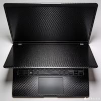 Étui pour ordinateur portable unisexe en fibre de carbone 100% tissée en chevrons, résistant à l'abrasion, léger, sur mesure, accessoires