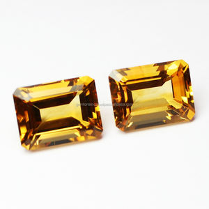 Fabrication de bijoux DIY, pierres précieuses en vrac faites à la main, citrine semi-précieuse, forme ronde, taille facettée, taille et forme personnalisées, pierre naturelle - Product Image 3