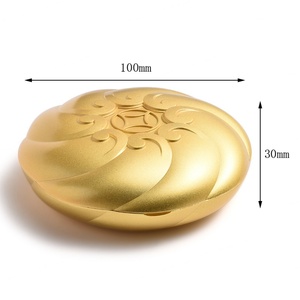 Caja de Joyería Decorativa para el Hogar, con Relieve, de Metal Dorado de Lujo, de Alta Calidad, con Forma Contemporánea - Product Image 2