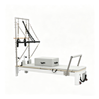 Offre Spéciale : Reformer Pilates en Alliage d'Aluminium Blanc avec Tour, Réglage Ergonomique, Système de Poulies Silencieux pour Tous Niveaux de Condition Physique
