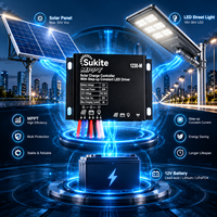 Contrôleur solaire MPPT professionnel Sukite 1230M 12V 8A 30W pour éclairage public, énergie solaire, projet d'éclairage extérieur