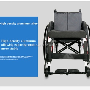 Fauteuil roulant sportif ultra-léger et portable, largeur de siège optionnelle 36/38/40/42 cm, pour personnes handicapées, voyages en plein air - Product Image 5