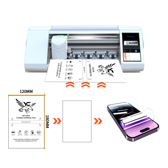Upgrade HD TPU Hydrogel Film Screen Protector Cutting Plotter Hydrogel Film Cutting Machine Bluetooth Phone Connection