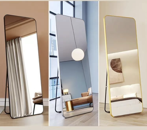 Fabricants Dressing de dortoir longueur totale Vente en gros <span class=keywords><strong>Miroir</strong></span> <span class=keywords><strong>mural</strong></span> suspendu rectangulaire pour <span class=keywords><strong>chambre</strong></span> à coucher avec douche - Product Image 2