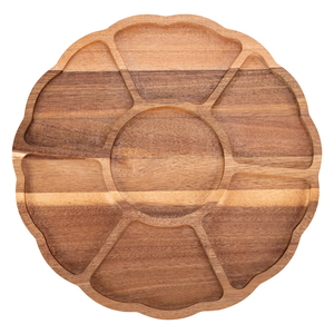 صينية تقديم سوسان كسول دوارة من خشب السنط والكسول منظم حلويات منظم أقراص دوارة للفاتحية طبق نباتي - Product Image 2