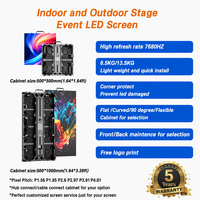 Écran LED HD IP65 étanche HDR10+ 5000CD P2.6/P2.9/P3.91 mural mobile pour location, scène, publicité géante, affichage LED extérieur