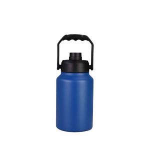 Bouteille d'eau de camping 64 oz en acier inoxydable, seau à glace isotherme sous vide, thermos portable 128 oz avec couvercle - Product Image 4