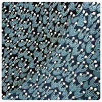 Tissu brodé géométrique vintage 70% coton 30% lin, textile lin-coton pour sacs et accessoires pour femmes et filles