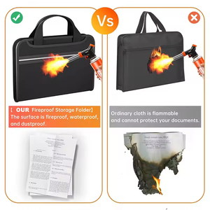 फायरप्रूफ दस्तावेज़ फ़ाइल आयोजक 13 जेब विस्तार फ़ाइल फ़ोल्डर के साथ बहु-जेब एक्कॉर्डियन पेपर फ़ोल्डर के साथ 13 जेब विस्तार फ़ाइल फ़ोल्डर - Product Image 4