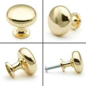 Pomo Redondo de un Solo Agujero en Níquel Cepillado para Cajones, Tirador Moderno de Aluminio para Armarios y Baños Exteriores - Product Image 2