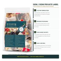 Sachets de thé aux herbes adaptogènes sans caféine Ginseng Dix Trésors en gros pour la santé masculine et le bien-être quotidien