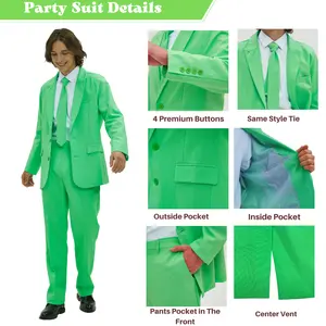 Người đàn ông của polyester áo khoác và quần chính thức phù hợp với cho người lớn cho đám cưới bên và Halloween người đàn ông trang phục