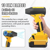 Mini souffleur à air comprimé Turbo Fan pour batterie Dewalt 20V Max, 130000 tr/min, souffleur portatif sans fil pour voiture, souffleur de feuilles