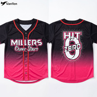 Maillot de baseball personnalisé violet ombré avec paillettes et passepoil – Maillot de baseball personnalisé pour cheerleading et danse