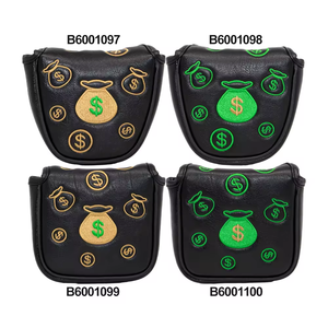 Hot Selling Golf <b>Headcovers</b> Embroidery Golf Club Covers Funny Pu Leather Magnetic Golf Head Covers <b>Putter</b> - Product Image 2