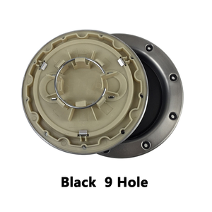 Tapacubos de 146mm 8D0601165K <span class=keywords><strong>Gris</strong></span> Negro ABS de 9 Agujeros con Emblema para Audi A4 A5 A6 A7 Q3 Q5 A3 S5 RS3 TT - Product Image 2
