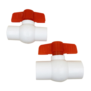 도매 수동 UPVC <span class=keywords><strong>PVC</strong></span> 황동 볼 밸브 1/2인치 PTFE 씰링 워터 피팅, 중국 저장성 OEM 생산 - Product Image 5