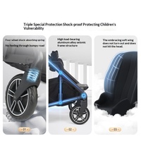 Poussette tout-terrain Mixx Next à quatre roues avec châssis en alliage d'aluminium pliable et amortissement indépendant pour bébé