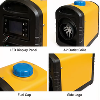 Chauffage de véhicule portable 12V avec télécommande et chauffage rapide, adapté aux camions, camping-cars et véhicules de chantier
