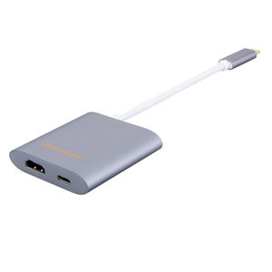 Aluminium <span class=keywords><strong>3</strong></span>-In-1 Hub Adapter Usb <span class=keywords><strong>3</strong></span>.1 Type C Naar Hdmi USB3.0 Type-C Pd Charger poort Adapters - Product Image 2