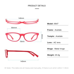 8647 Monturas Ópticas de Acetato Hechas a Mano de Primera Calidad, Unisex, Diseño de Ojo de Gato Pequeño, Monturas de Gafas de Lujo con Logotipo Personalizado - Product Image 3
