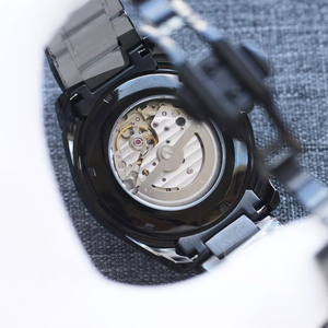 Nuevo Reloj Mecánico para Hombre, Edición Personalizada, Correa de Acero Inoxidable de 5 Eslabones, Esfera Negra Mate, Automático, Luminoso, con Fecha - Product Image 3