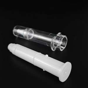 Flacon sans air en forme de <span class=keywords><strong>seringue</strong></span> cosmétique de couleur blanche de 5 ml, 10 ml, 20 ml pour crème pour les yeux, tube d'<span class=keywords><strong>injection</strong></span>, flacon de <span class=keywords><strong>seringue</strong></span> cosmétique - Product Image 4