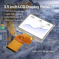 Expédition rapide, écran LCD TFT médical industriel de 3,5 pouces, résolution 320x240, module d'affichage LCD TFT avec circuit intégré de pilote HX8238D, panneau de modules LCD TFT