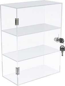 Présentoir à bijoux multi-niveaux en acrylique personnalisé pour collectionneurs, armoire de rangement en gros pour boutique avec serrure pour magasin - Product Image 5