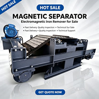 Pemisah Elektromagnetik Magnetik Tipe Over-band Tugas Berat dengan Pengeluaran Otomatis Material Besi