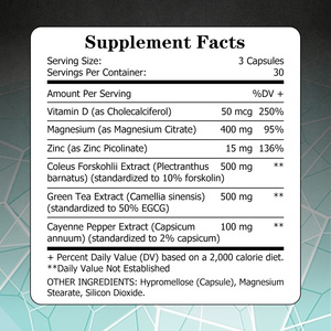 Cápsulas para el Equilibrio Hormonal de Marca Privada OEM al por Mayor, Suplemento para el Control de Peso que Promueve la Armonía Hormonal con Magnesio - Product Image 2