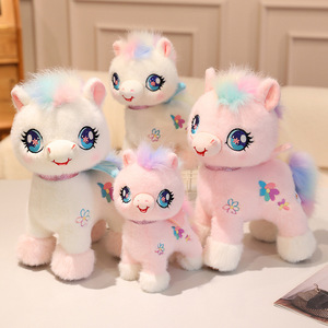 Muñeco de Peluche de Caballo con Crin Arcoíris Personalizado OEM, Lindo Juguete de Peluche de Caballo de Dibujos Animados, Logotipo Personalizado para Regalo de Cumpleaños para Niños y Decoración del Hogar - Product Image 4