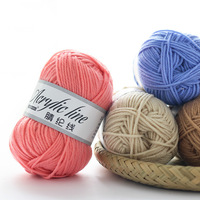 Fil acrylique fait main pour poupées DIY, laine à tricoter, fil acrylique pour chaussures au crochet, vente en gros fabricant