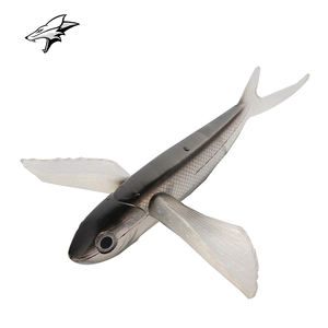 Hermoso Color de pesca de plástico suave señuelo volar <span class=keywords><strong>peces</strong></span> Trolling aves - Product Image 1