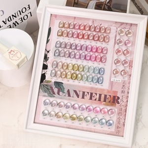 Set de Esmalte de Uñas en Gel Ojo de Gato Peony Pavilion de 30 Colores, Estilo Rosa Suave, Efecto Iluminador, con Cuentas de Vidrio, para Uso en Salón - Product Image 1