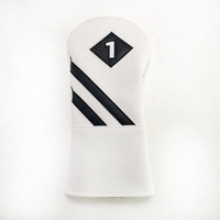 Conception personnalisée en gros pour les revendeurs de golf, housses de club de golf en cuir synthétique, housses de club de golf imperméables, accessoires de golf pour clubs de golf