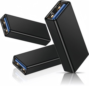 <span class=keywords><strong>Adattatore</strong></span> <span class=keywords><strong>USB</strong></span> 3.0 <span class=keywords><strong>Femmina</strong></span>-<span class=keywords><strong>Femmina</strong></span> in Lega di Alluminio Premium con Uscita DC per Compatibilità Laptop, Espande i Connettori <span class=keywords><strong>USB</strong></span> - Product Image 1