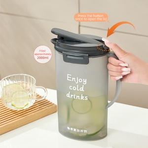 Household <b>Plastic</b> Kettle <b>Set</b> Kettle With Lid Ice Kettle Water Bottle With Handle for <b>Tea</b> Juice Milk Cold Hot Drinks - Product Image 3
