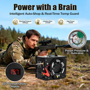 TUXING 300bar 4500psi Fast Inflation 12V Power Converter No Oil Hunting Snorkeling PCP Paintball <strong>Air</strong> <strong>Compressor</strong> For Gas Bottle - Product Image 4