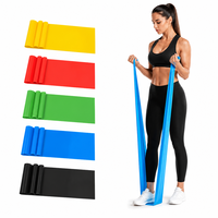 Bande élastique de yoga en latex épais à forte résistance pour accessoires de gym, écologique, portable et emballage personnalisé – Vente en gros