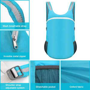 Customized Logo Fashion <b>Large</b> Capacity Lightweight Polyester Waterproof Feature Outdoor Travel <b>School</b> sport Folding <b>Backpack</b> - Product Image 5