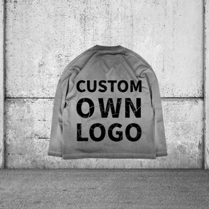 Nouveau T-shirt à manches longues pour homme, en coton 100% de haute qualité, imprimé, respirant, surdimensionné, lourd - Product Image 3