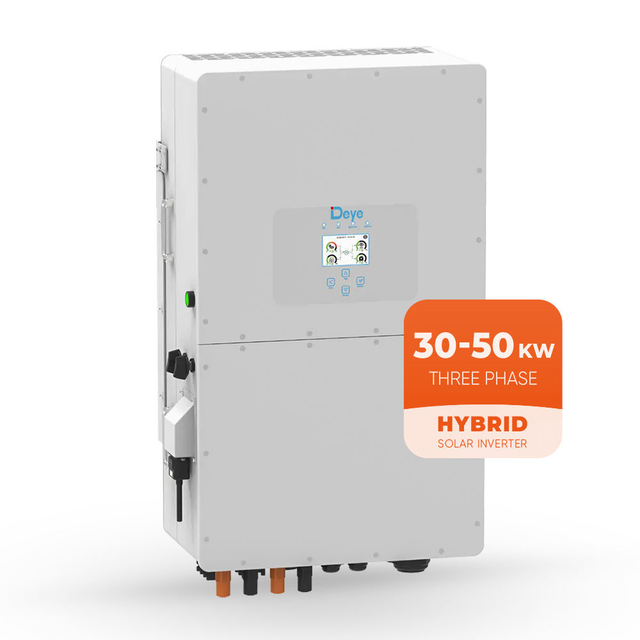 In Stock Deye 30KW 35kw 40kw 50KW Hybrid Inverter Three Phase Hybrid Solar Power Inverter
