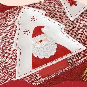 Personalizado al por mayor británico nórdico Hotel calcomanía FIESTA DE Navidad vajilla de porcelana juego de cena - Product Image 2