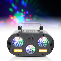 Projecteur d'effets de scène LED laser stroboscopique 5-en-1 OEM/ODM 50W RGB DMX512 à activation sonore pour discothèque, soirée et événement