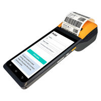 Systèmes de point de vente mobiles Terminal de balayage de carte de crédit NFC Scanner de QRcode Android PDA 58mm Imprimante de reçu thermique POS mobile