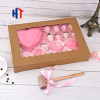 Boîte d'emballage alimentaire de haute qualité personnalisée pour desserts, brownies, beignets, pâtisseries, gâteaux, pain