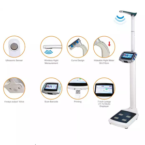 Balance de mesure de la graisse corporelle humaine à ultrasons avec fonction IMC, balance numérique électronique de hauteur et de poids HWS-A910, balances de hauteur et de poids HWS-A9 - Product Image 1