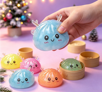Jouet Squishy Renne de Noël à Remontée Lente, Jouet Anti-Stress à Presser, Cadeau de Noël pour Enfants et Adultes