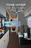 Système d'éclairage intelligent DC 12V Smart Light Switch adapté au travail RV avec commande vocale Smart Living APP par Alexa et Google